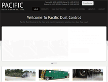 Tablet Screenshot of pacificdustcontrol.com